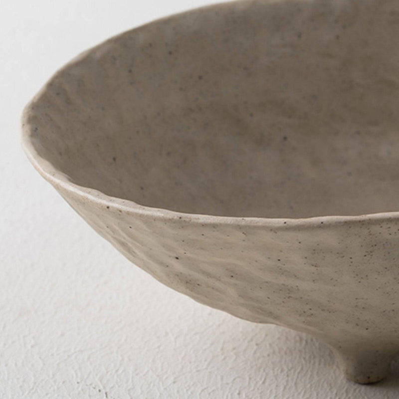 Ceramic Hand Kneaded Four Corners Soup Bowl - Eunaliving