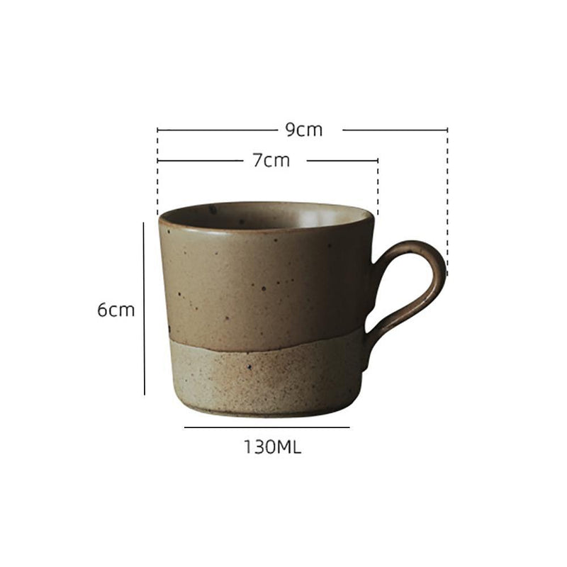 Coarse Pottery Colorful Hand Brewed Coffee Mug - Eunaliving