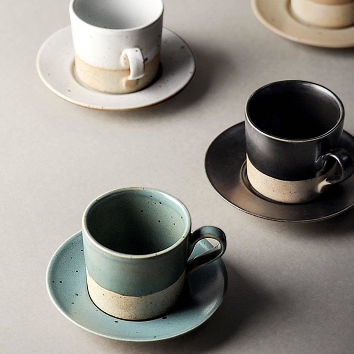 Euna - Contrast-Color Coffee Mug Set – Eunaliving