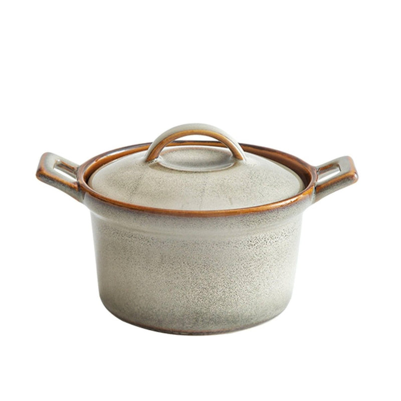Creative Ceramic Japanese Double-ear Stew Pot - Eunaliving