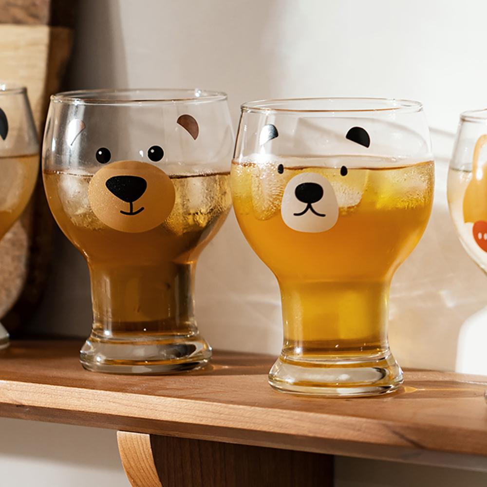 Euna - Cute Bear Juice Cold Drink Cup Glass Milk Cup – Eunaliving