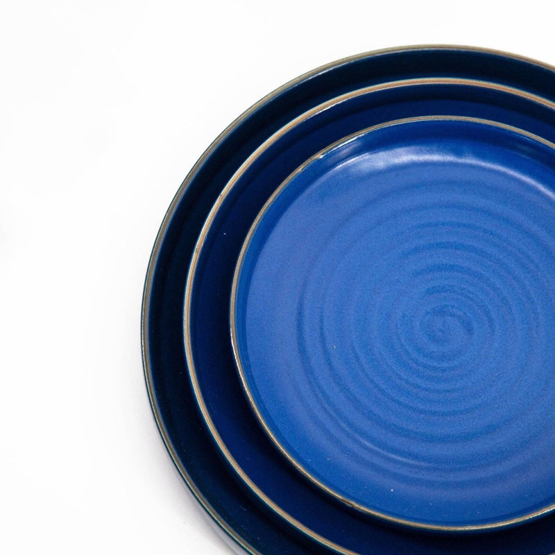 Dark Blue Handmade Tableware Set - Eunaliving