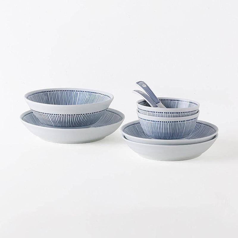 Do-over Underglazed Ceramic Bowl And Plate Set - Eunaliving