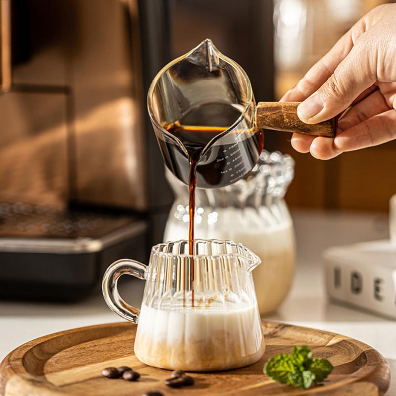 Espresso Glass Milk Cup - Eunaliving