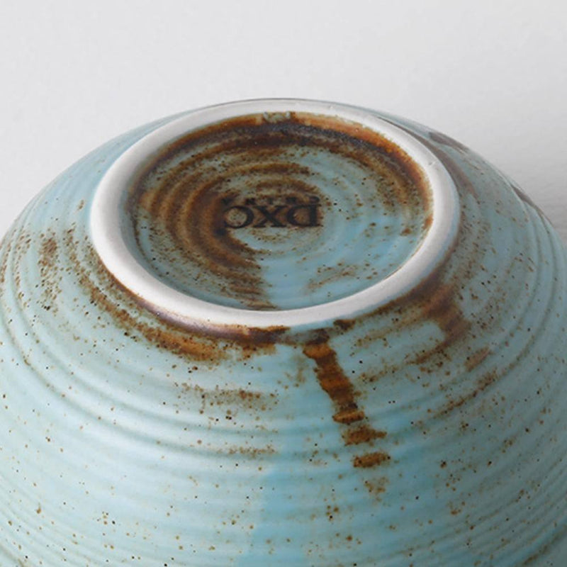 Fantasy Kiln Glaze Fired Sandy Water Green Bowl - Eunaliving
