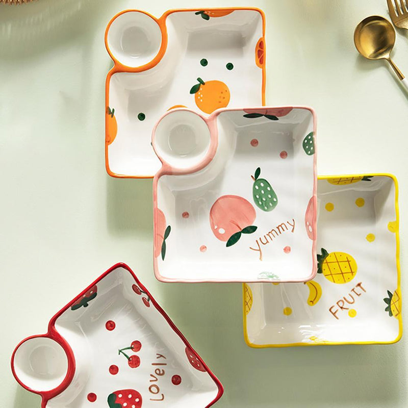 Fruit Pattern Ceramic Tableware - Eunaliving