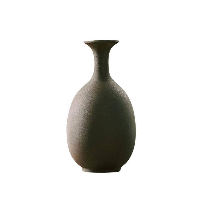Glaze Change Antique Copper Green Porcelain Vase - Eunaliving