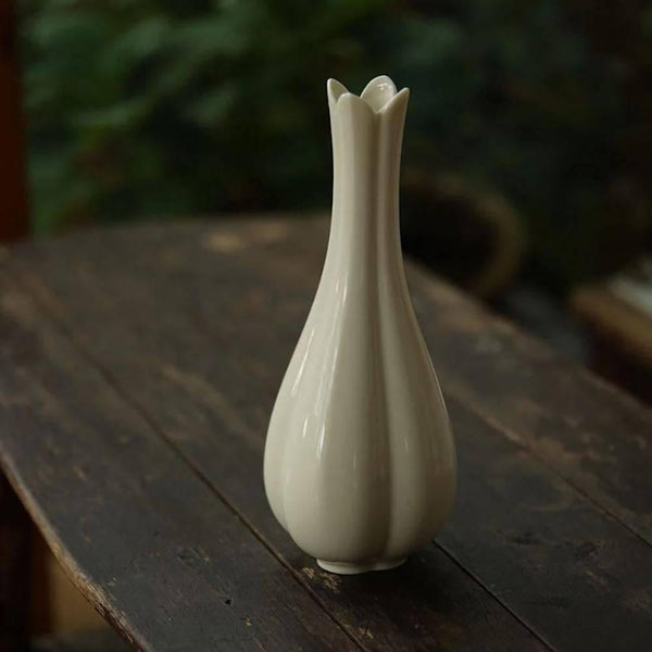 Grasswood Gray Ceramic Vase - Eunaliving