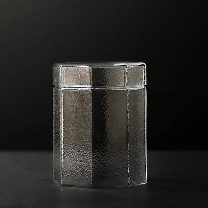 Hammered Glass Storage Jar - Eunaliving