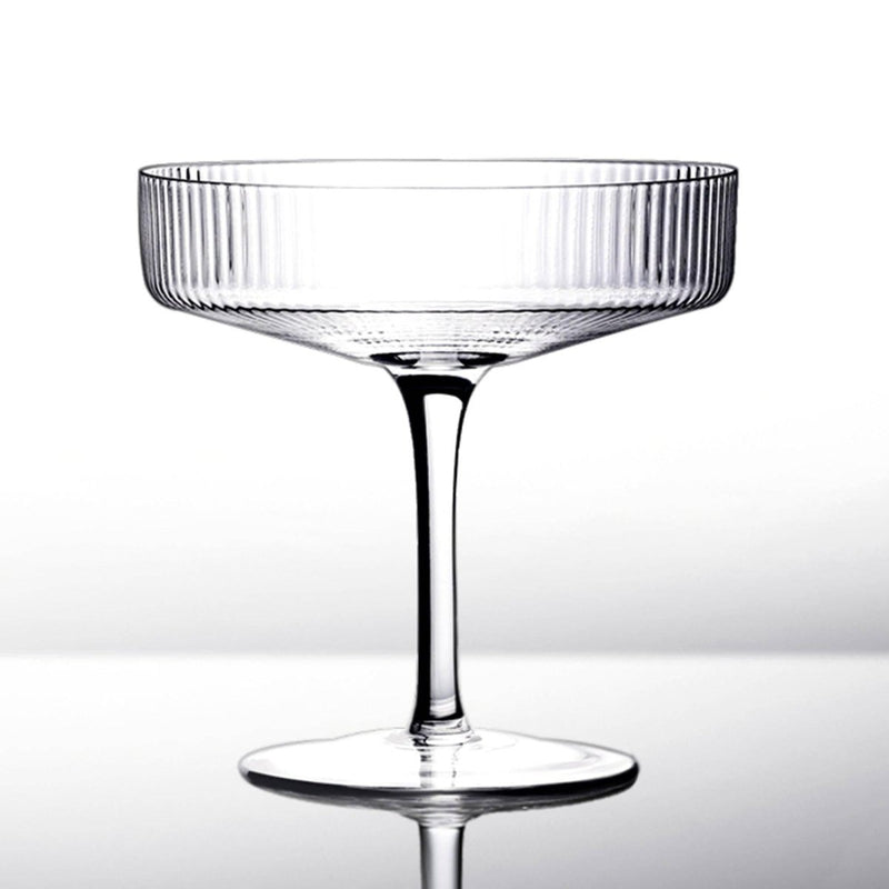 Hand-blown Tall Glass Champagne Glasses - Eunaliving