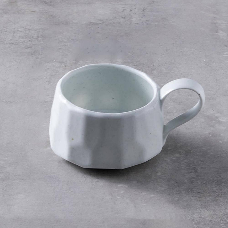 Hand-cut Textured Ceramic Coffee Mug - Eunaliving