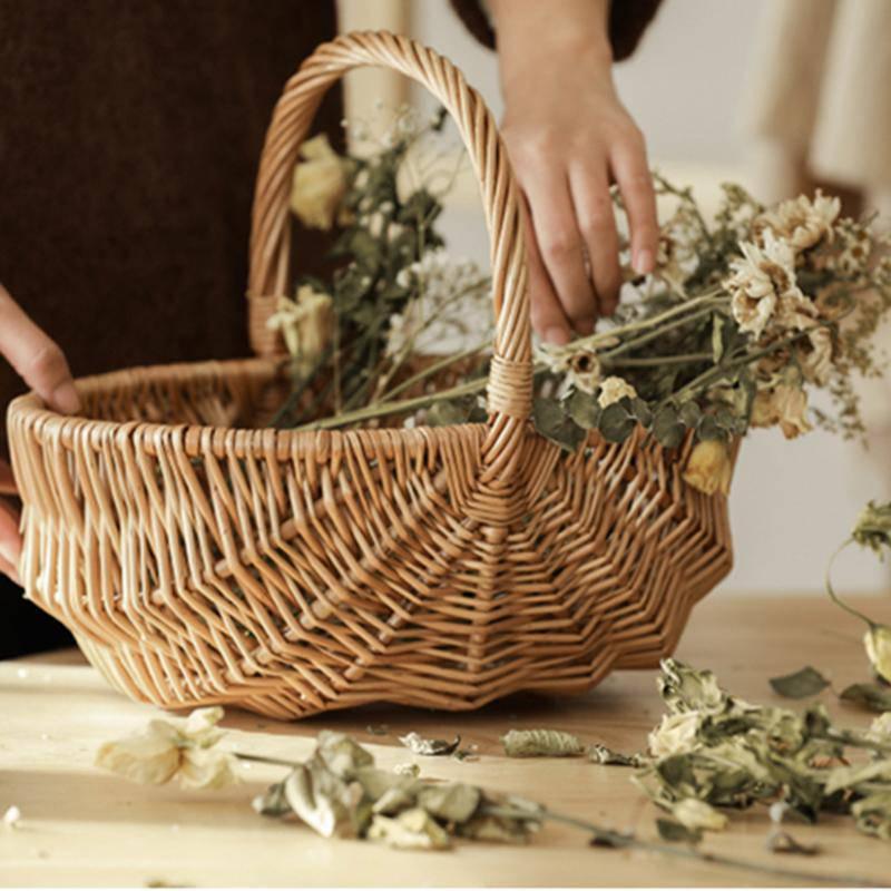 Hand-woven willow basket - Eunaliving