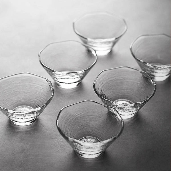 Handmade Clear Glass Crystal Cup - Eunaliving