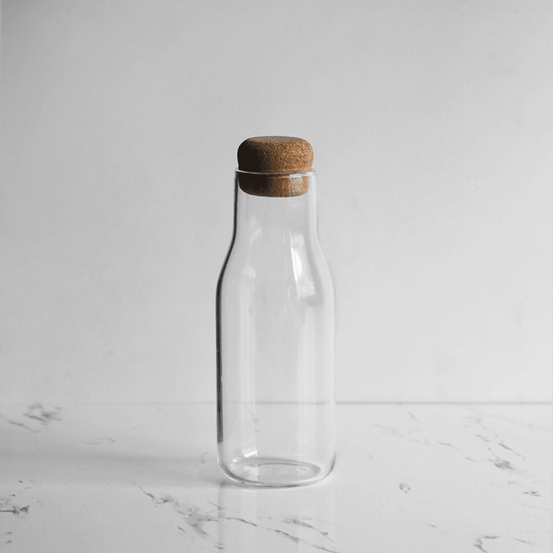 Handmade Glass Clear Seal Jar Storage Jar - Eunaliving