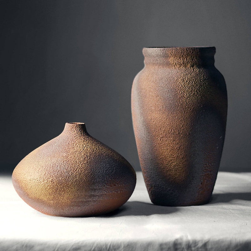 Handmade Imitation Ceramic Zen Vase - Eunaliving