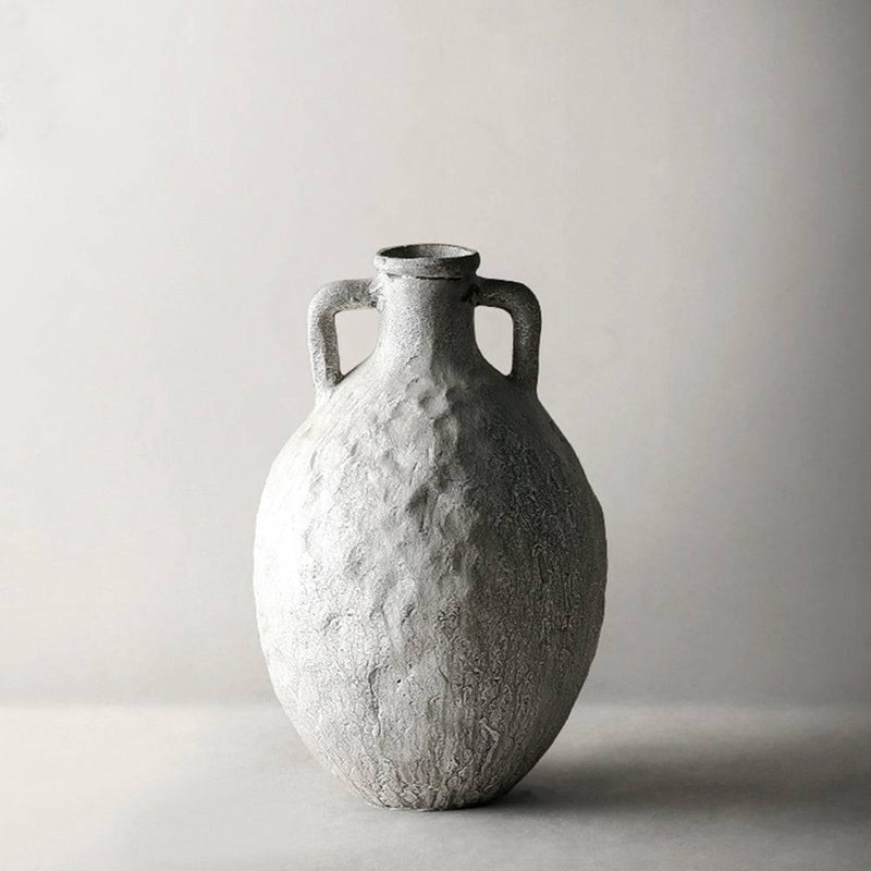 Handmade Vintage Gilt Silver Ceramic Vase - Eunaliving
