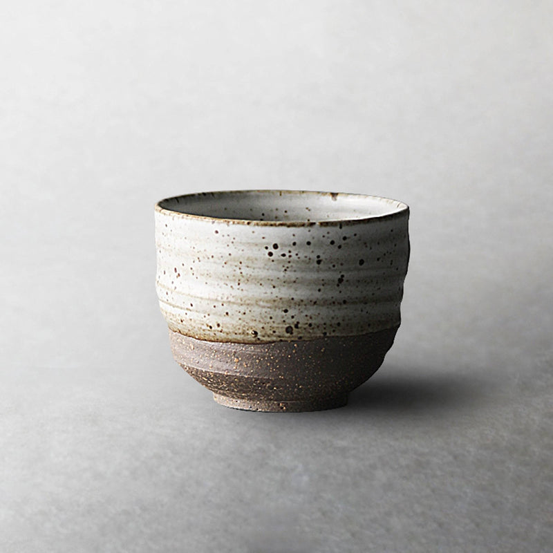 Handmade Vintage Rough Pottery Tea Cup - Eunaliving