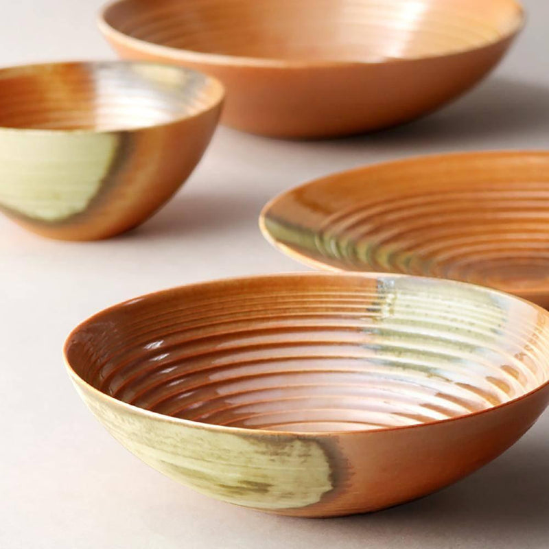 Japanese Handmade Ceramic Tableware Dinner Plate - Eunaliving
