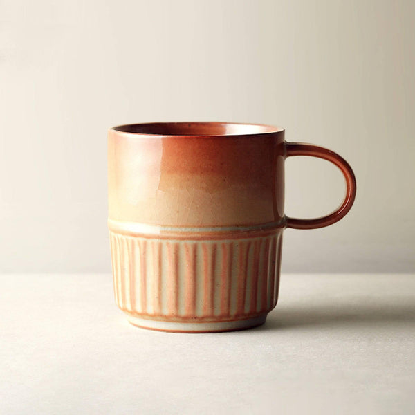 Japanese Simple Retro Coarse Pottery Coffee Cup - Eunaliving
