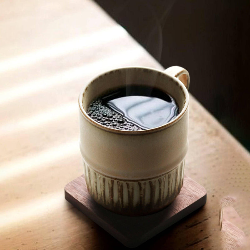 Japanese Simple Retro Coarse Pottery Coffee Cup - Eunaliving