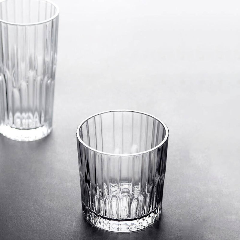 Japanese Style Handmade Clear Glass Wine Cups Juice Glass - Eunaliving