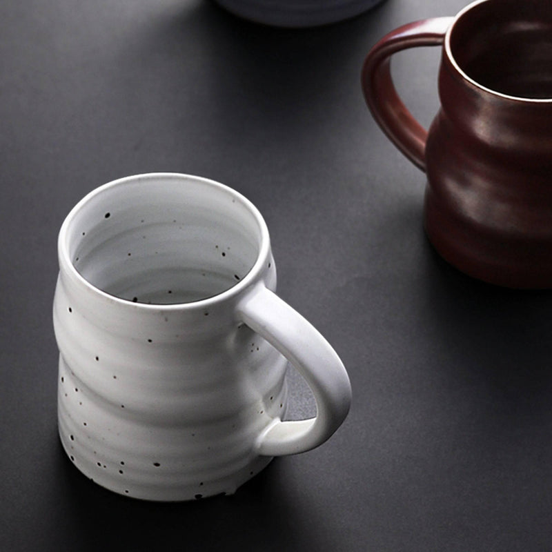 Japanese Style Handmade Rough Pottery Personalized Coffee Cup - Eunaliving