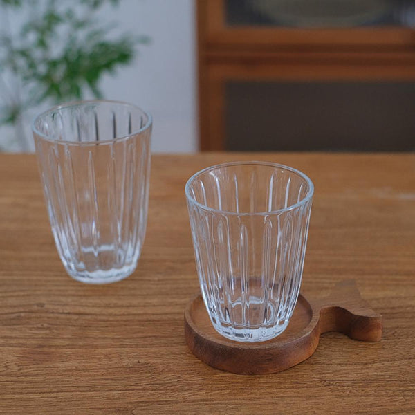Japanese Style Round Vertical Pattern Glass - Eunaliving