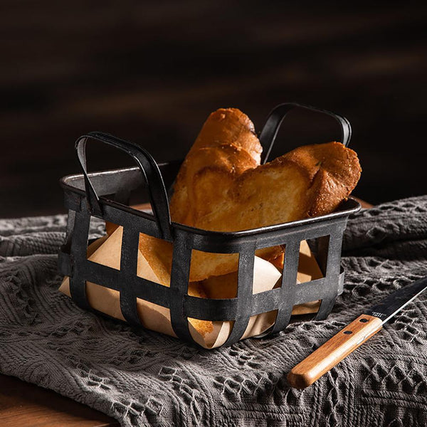 Iron Woven Bread Basket - Eunaliving