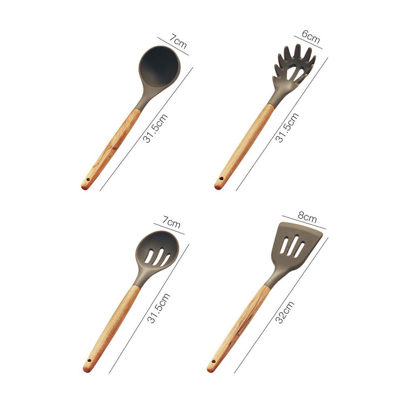 Silicone Beech Wood Spoon