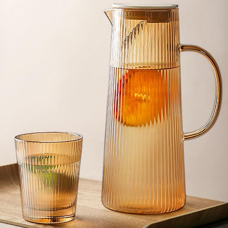 Simple Vertical Striped Glass Water Cooler