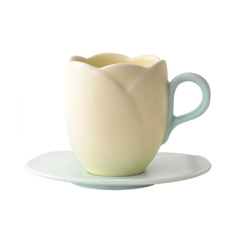 High Value Delicate Creamy Tulip Coffee Mug - Eunaliving