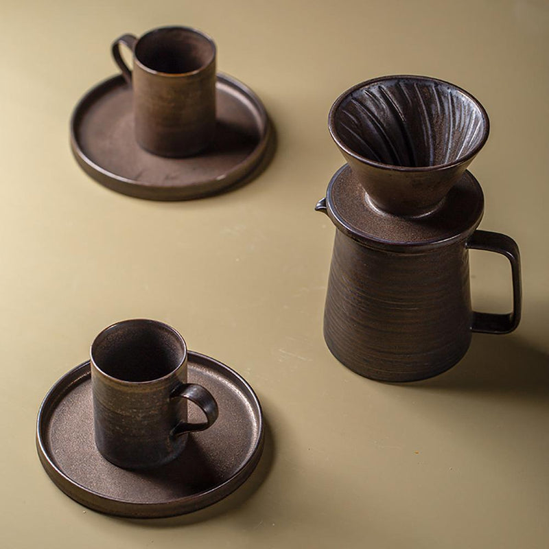 Handmade Ceramic Hand Brewed Coffee Cug Set