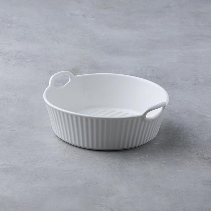 Reinforced Porcelain Baking Bowl With Two Ears