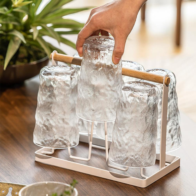 Glacier Pattern Frosted Glass Set