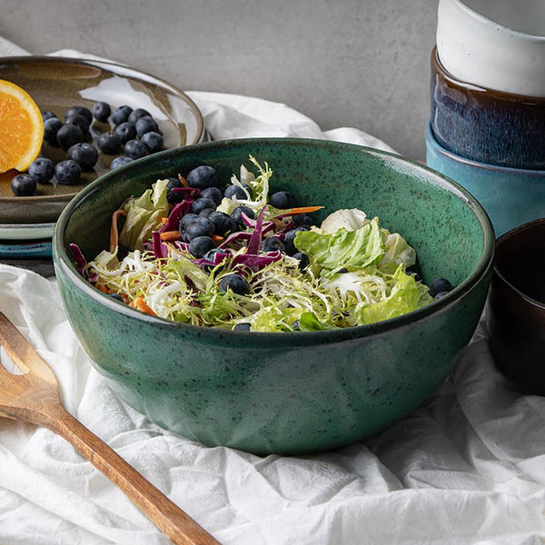 Large Salad Bowl in Kiln Green