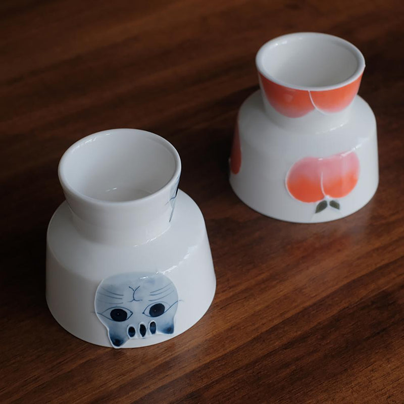 Japanese Style Ceramic Underglaze High Bowl - Eunaliving