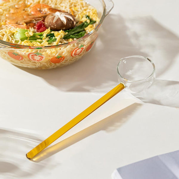 Long-handled Colored Glass Soup Ladle - Eunaliving