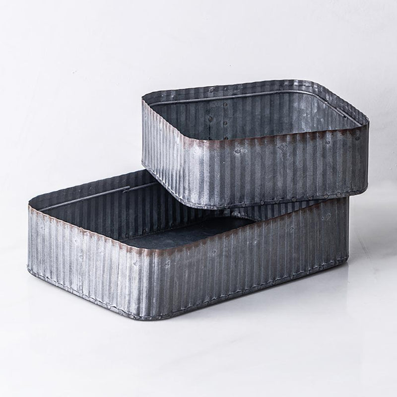 Vintage Iron Striped Bread Basket - Eunaliving
