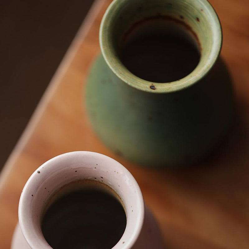 Handmade Vintage Rough Pottery Small Vase