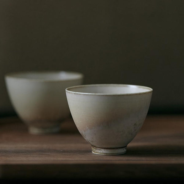 Starry Purple Dusty Yellow Glazed Small Tasting Cup - Eunaliving