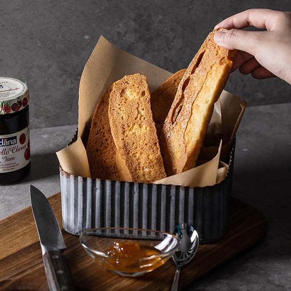 Vintage Iron Striped Bread Basket - Eunaliving