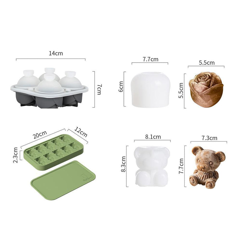 Silicone ice cube touch set - Eunaliving