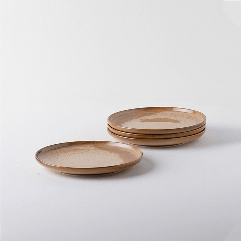 Kiln-Formed Brown Plate - Eunaliving