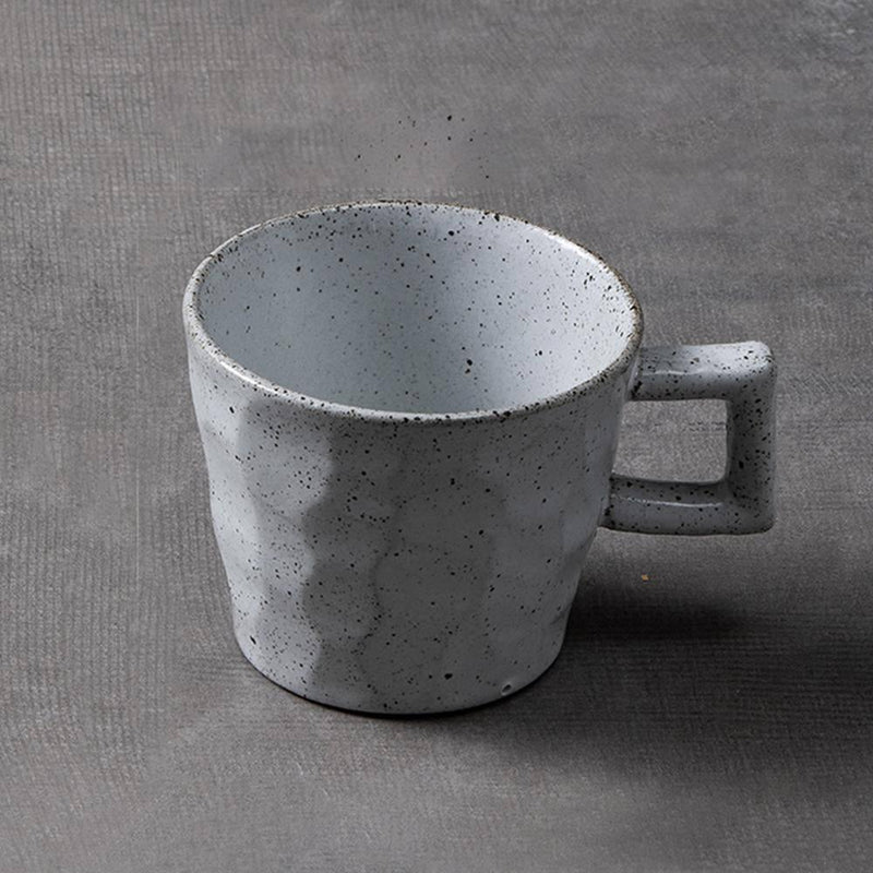 Kiln Glaze Irregular Spray Dot Ceramic Mug - Eunaliving