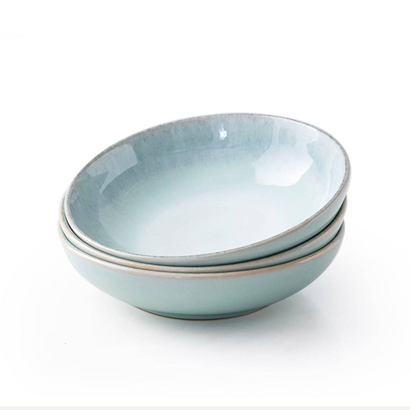 Light Color Plain Ceramic Salad Bowl - Eunaliving