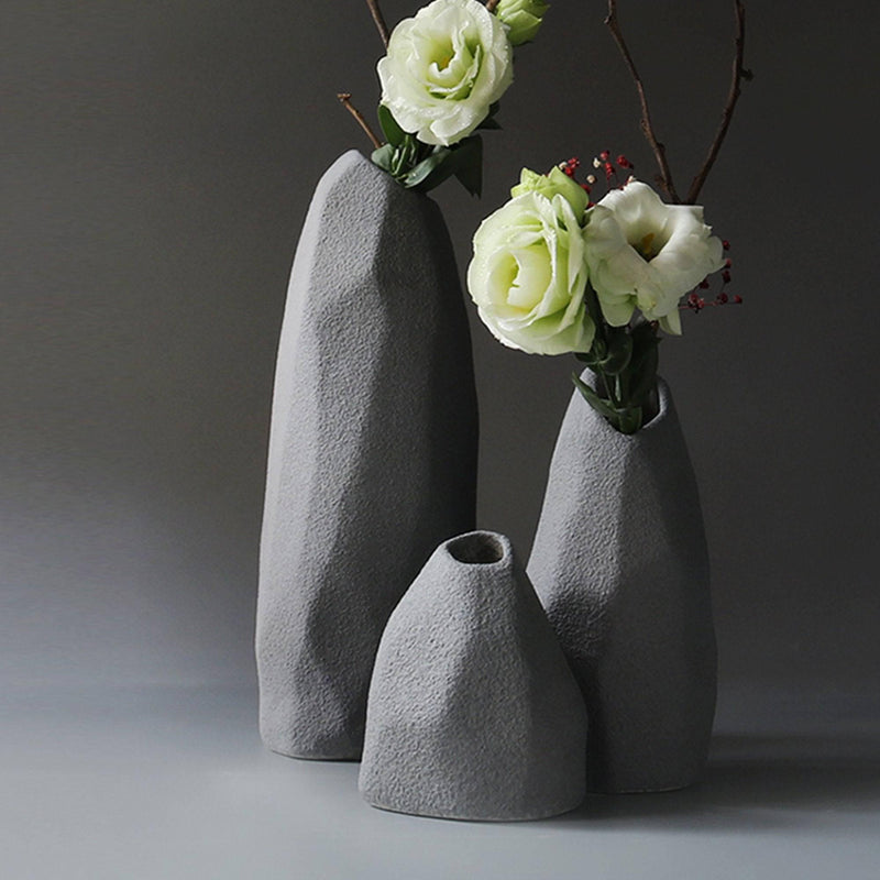 Modern Geometric Flower Vase Decorative Ornament - Eunaliving
