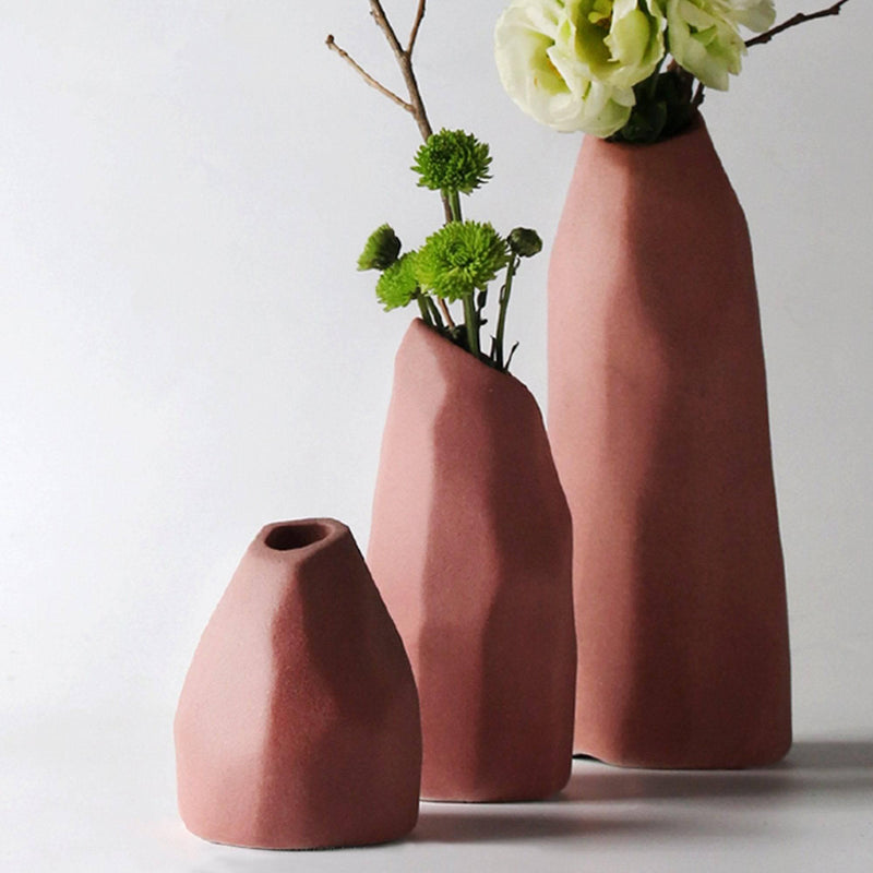 Modern Geometric Flower Vase Decorative Ornament - Eunaliving