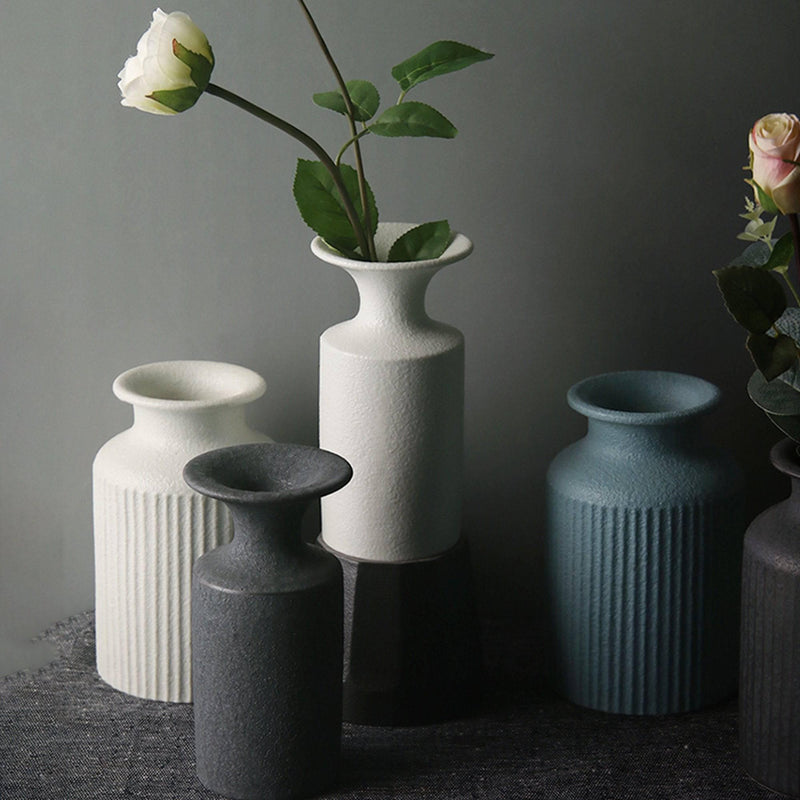 Modern Minimalist Ceramic Vase Ornament - Eunaliving