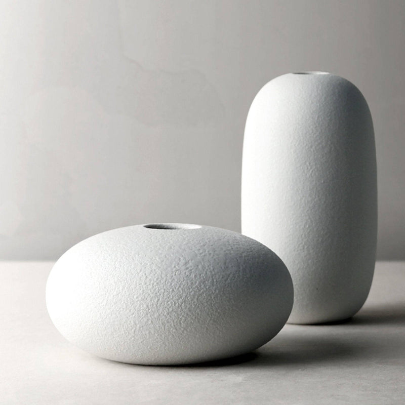 Modern Minimalist Design Ceramic Vase - Eunaliving