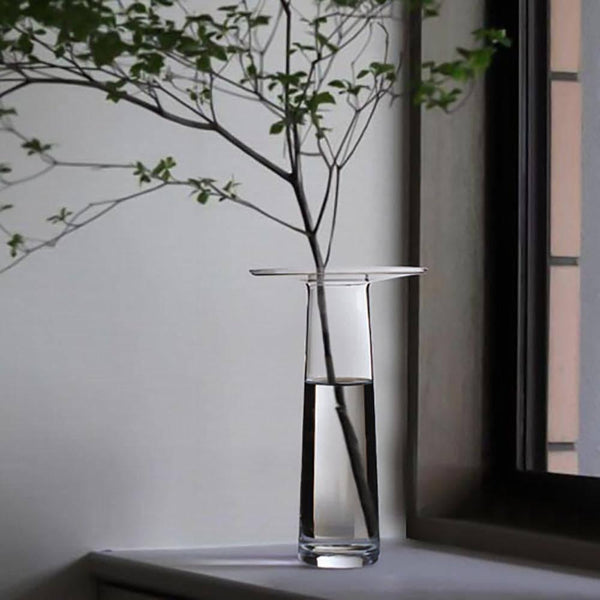 Modern Minimalist Glass Vase Creative Flower Vessels - Eunaliving